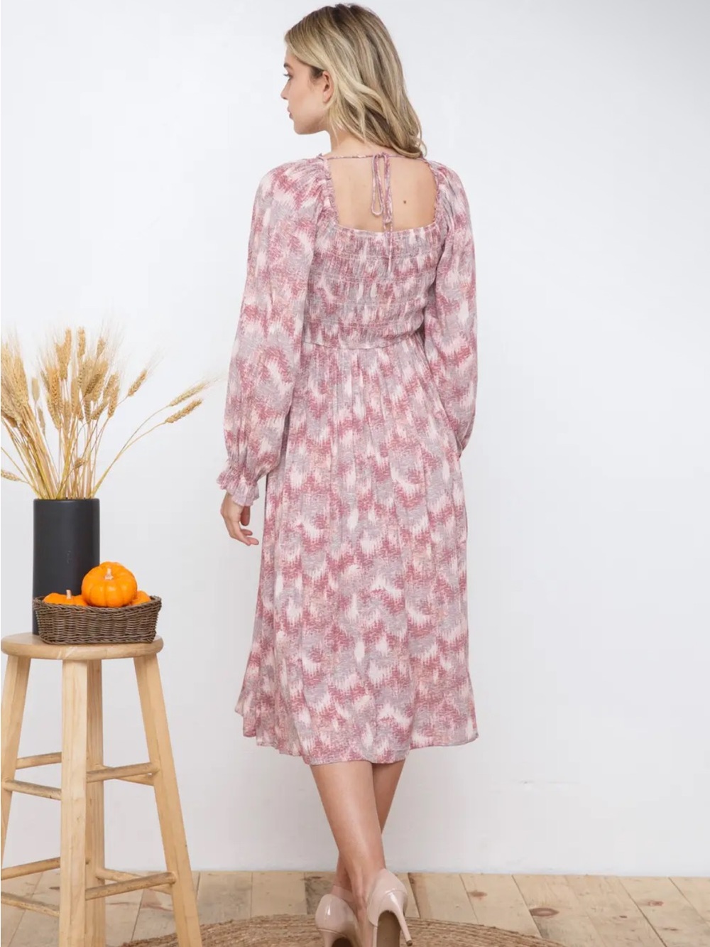Rose Dust Midi Dress - Picture 5 of 5